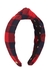 Red checked flannel headband - Lele Sadoughi
