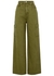 Army green wide-leg jeans - Frame