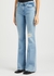 Le High Flare Degradable distressed flared-leg jeans - Frame