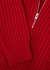 Red half-zip wool jumper - Frame