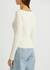 Ivory ribbed-knit top - Frame