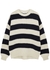 Cream and navy striped wool jumper - Frame