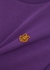 Purple logo cotton T-shirt dress - Kenzo