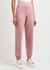 Pink mélange logo wool-blend sweatpants - Kenzo