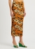 Sibi floral-print mesh midi skirt - Nanushka