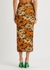 Sibi floral-print mesh midi skirt - Nanushka