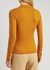 Thalie orange fine-knit wool top - Nanushka