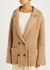 Data camel cashmere and silk-blend cardigan - THE ROW