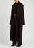 Daelan dark brown ribbed wool coat - THE ROW