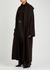 Daelan dark brown ribbed wool coat - THE ROW