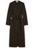 Gail dark brown crepe coat - THE ROW