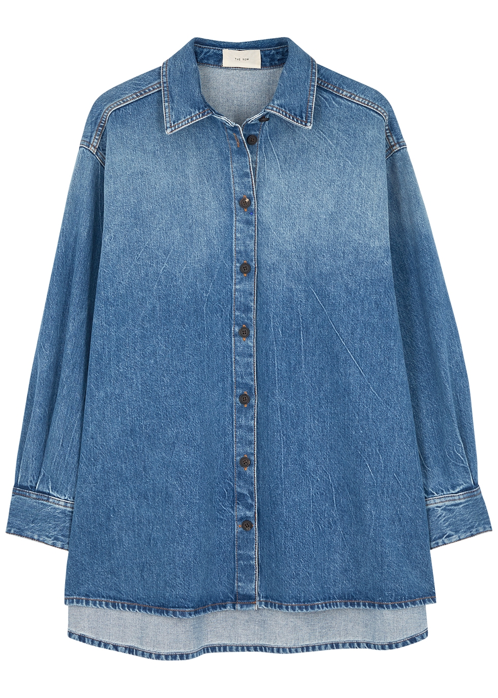THE ROW Frannie blue denim shirt - Harvey Nichols