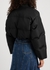 Black quilted cropped shell jacket - Alexander McQueen