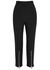 Black cropped crepe trousers - Alexander McQueen