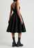 Black zip-detail faille dress - Alexander McQueen