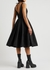 Black zip-detail faille dress - Alexander McQueen