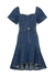 Dark blue denim mini dress - Alexander McQueen