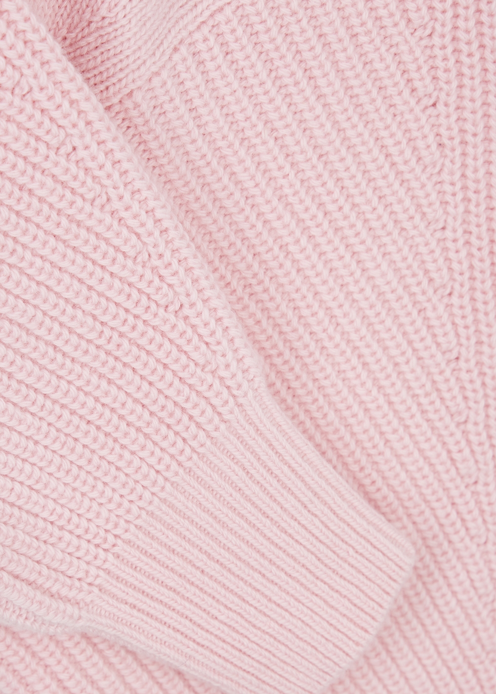 Alexander McQueen Light pink cropped wool jumper - Harvey Nichols