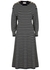 Striped wool-blend midi dress - Alexander McQueen