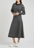 Striped wool-blend midi dress - Alexander McQueen