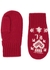 Red intarsia cotton-blend mittens - Polo Ralph Lauren