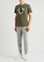 Army green logo brushed cotton T-shirt - True Religion