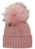 Light pink pompom cashmere beanie - Inverni