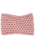 Light pink waffle-knit cashmere headband - Inverni