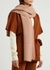 Rose metallic wool-blend scarf - Inverni