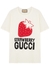 White printed cotton T-shirt - Gucci