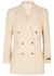 Cream double-breasted mohair-blend blazer - Gucci
