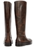 Billie brown leather knee-high boots - THE ROW