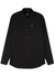 Black logo stretch-cotton shirt - Dsquared2