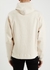 Cream hooded cotton-blend sweatshirt - Dsquared2