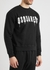Black logo-print cotton sweatshirt - Dsquared2