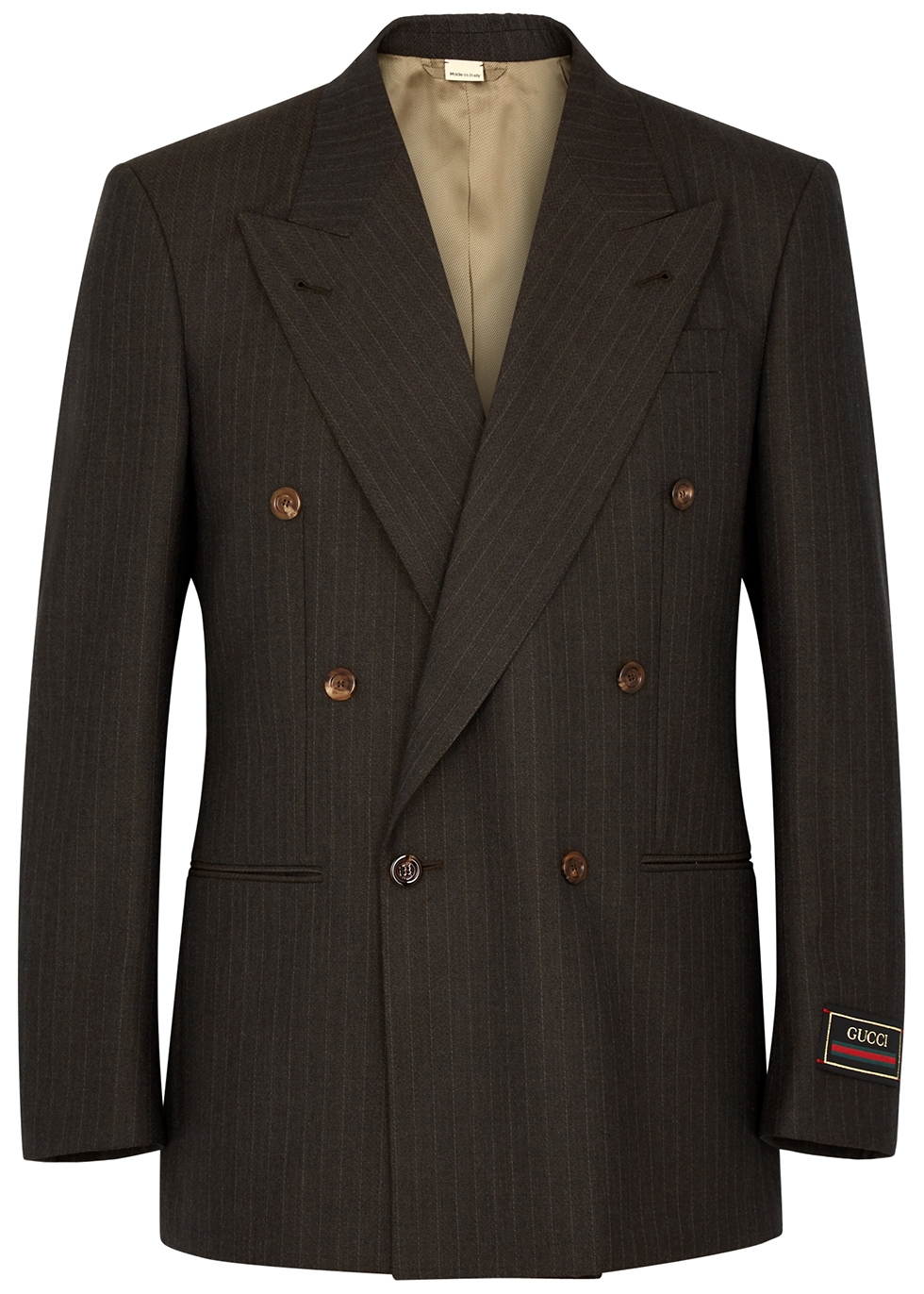 Gucci Charcoal double-breasted wool blazer - Harvey Nichols
