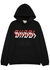Black logo hooded cotton sweatshirt - Gucci