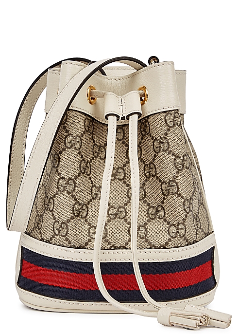 Gucci Ophidia GG mini monogrammed bucket bag - Harvey Nichols