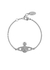 Mini Bas Relief silver-tone orb bracelet - Vivienne Westwood