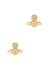 Porfiro Bas Relief gold-tone orb earring - Vivienne Westwood