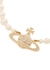 Mini Bas Relief faux pearl orb choker - Vivienne Westwood