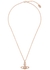 Mayfair Mini Bas Relief rose gold-tone orb necklace - Vivienne Westwood