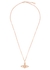 Mini Bas Relief rose gold-tone orb necklace - Vivienne Westwood