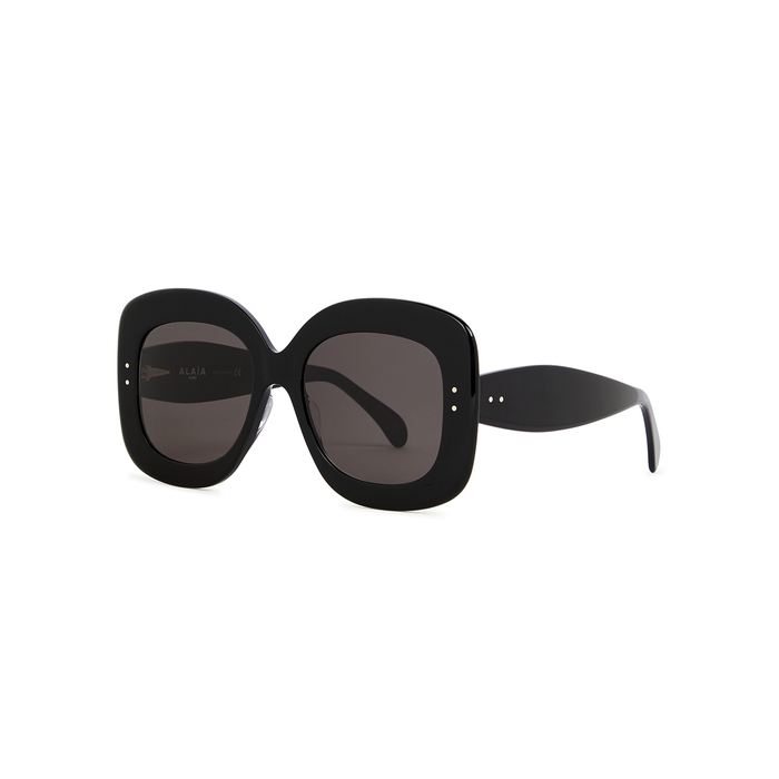 Alaïa Black Oversized Square-frame Sunglasses