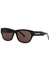 Black rectangle-frame sunglasses - Balenciaga