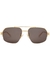 U Lock gold-tone aviator-style sunglasses - Bottega Veneta