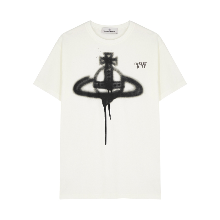 Vivienne Westwood Spray Orb White Cotton T-shirt