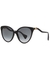 Black oversized cat-eye sunglasses - Gucci