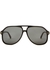 Politician black aviator-style sunglasses - Gucci