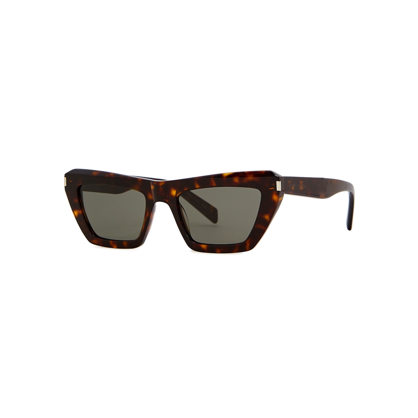 Saint Laurent SL467 Tortoiseshell Cat-eye Sunglasses - Grey